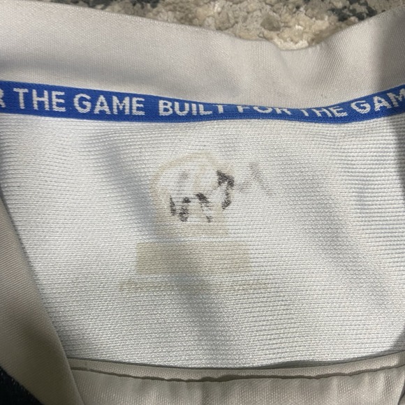 Rhino Brigham Young BYU Soccer Jersey Mens L Gray & Blue Striped Shirt Vintage - Picture 2 of 4